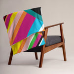 Rainbow Stripe Throw Blanket