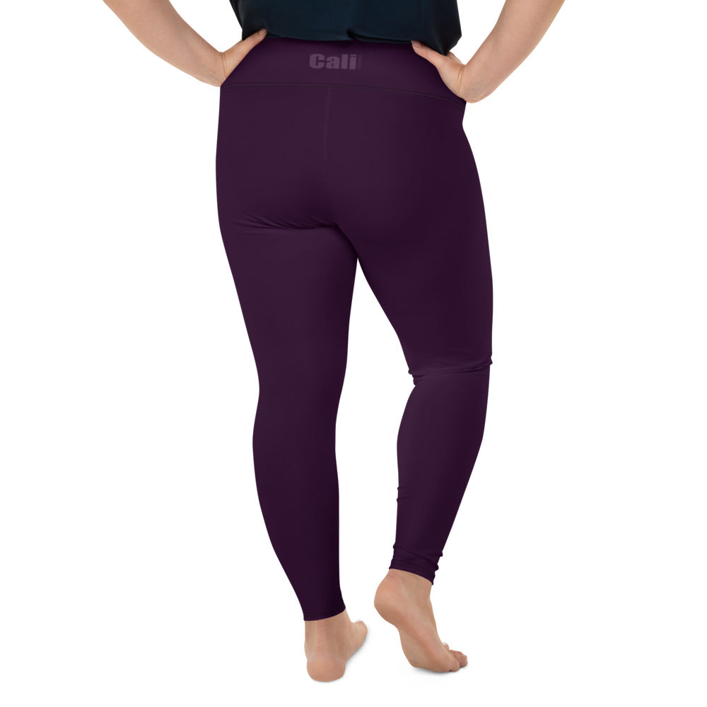 dark purple plus size leggings