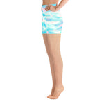 Pastel Ocean Yoga Shorts