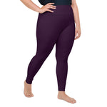 dark violet plus size leggings