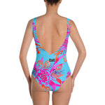 Painted Floral One-Piece Swimsuit