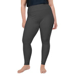 gray plus size leggings