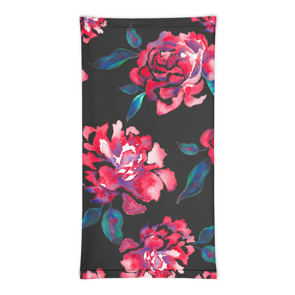 Painted Rose Face Mask Neck Gaiter
